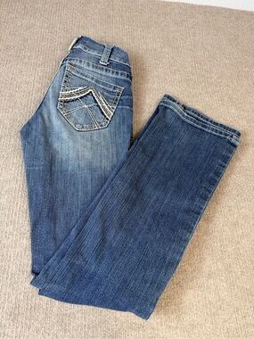Ariat Women's R.E.A.L Low Rise Rosy Boot Cut Jeans with Embroidered Back Pocket